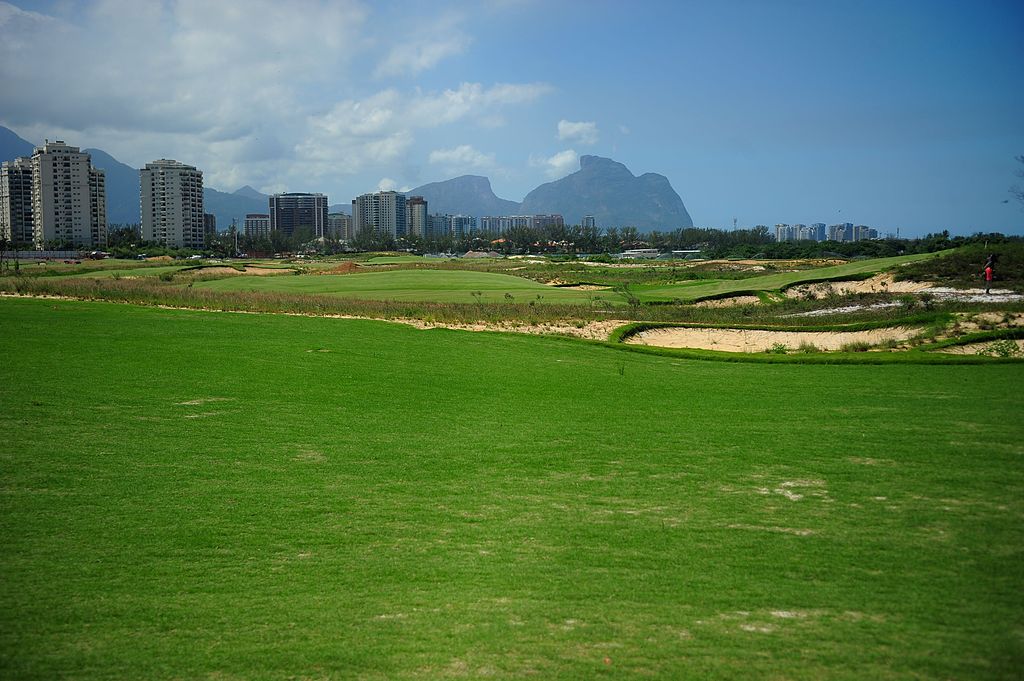 The Rio de Janeiro Olympic golf course. Photo by Tomaz Silva/Agência Brasil - http://agenciabrasil.ebc.com.br/geral/foto/2015-03/eduardo-paes-visita-campo-olimpico-de-golfe, CC BY 3.0 br, https://commons.wikimedia.org/w/index.php?curid=39214498