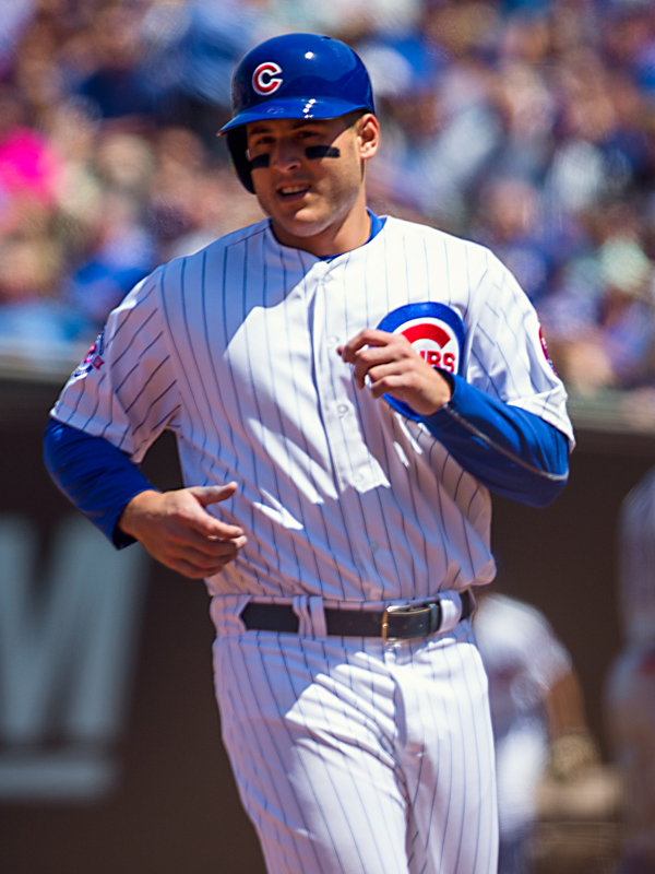 Cubs player Anthony Rizzo. By Julie Fennell on Flickr https://commons.wikimedia.org/w/index.php?curid=50616199