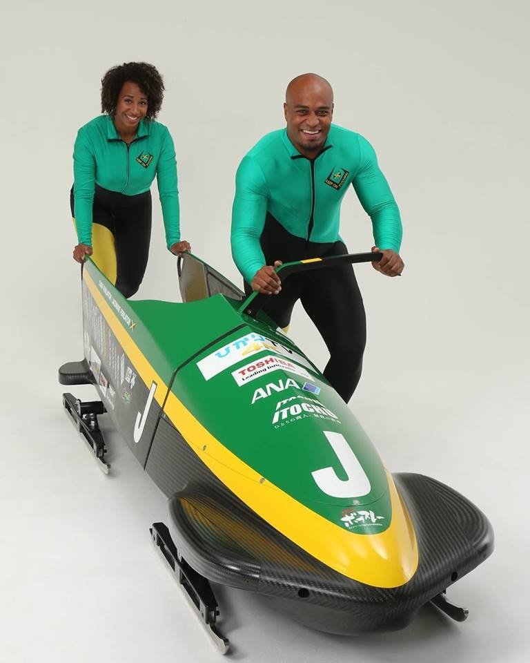 The sled Jamaica will use to qualify for Pyeongchang 2018 has been unveiled. Photo: Facebook/Shitamachi Bobsleigh project