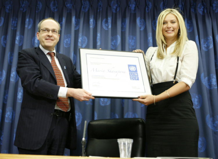 Sharapova to Resume United Nations Goodwill Ambassador Role in April
