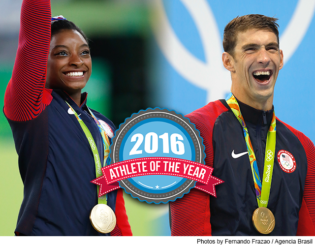 Phelps, Biles Named Academy’s 2016 Male and Female Athletes of the Year