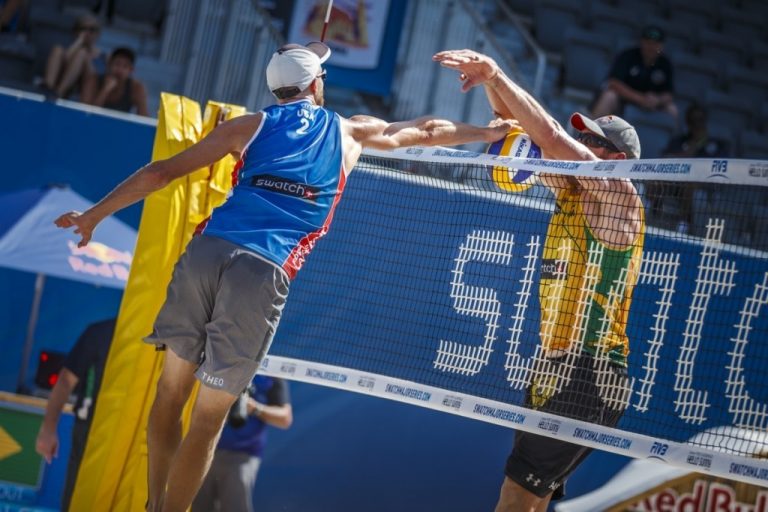 Brunner and Patterson Beat Olympic Gold Medalists at FIVB World Tour