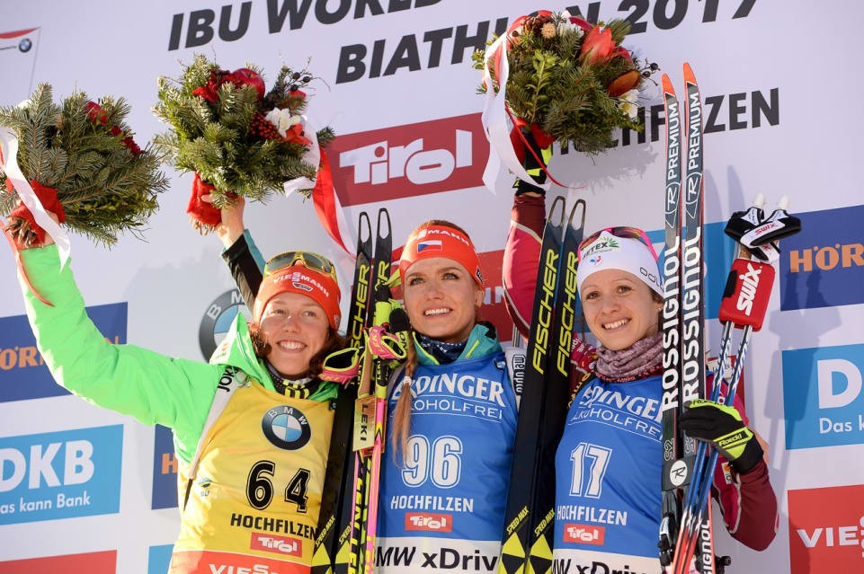 Koukalová Wins First-Ever IBU World Championships Title with Sprint Victory