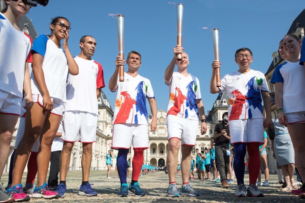 Taipei 2017 Torch Relay Begins in Turin