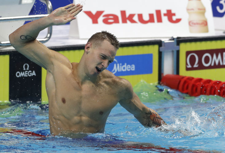 Dressel Wins Three Titles on Golden Day for US at FINA World Championships