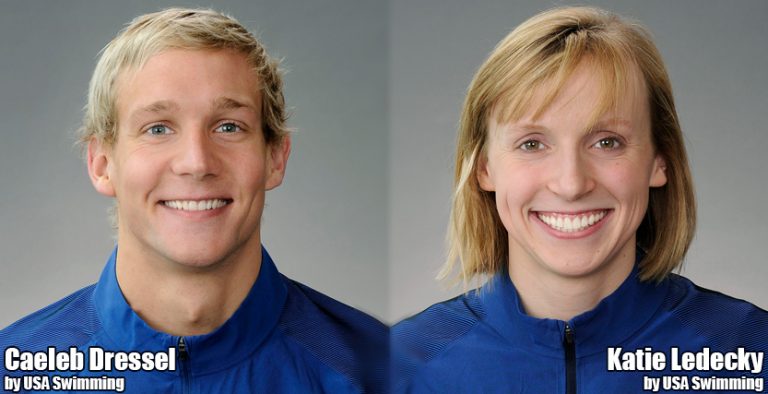 Dressel, Ledecky Named Academy July Athletes of the Month