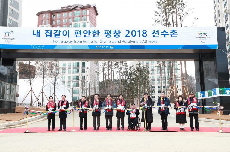 Ceremony Marks Completion of Pyeongchang 2018 Athletes’ Villages