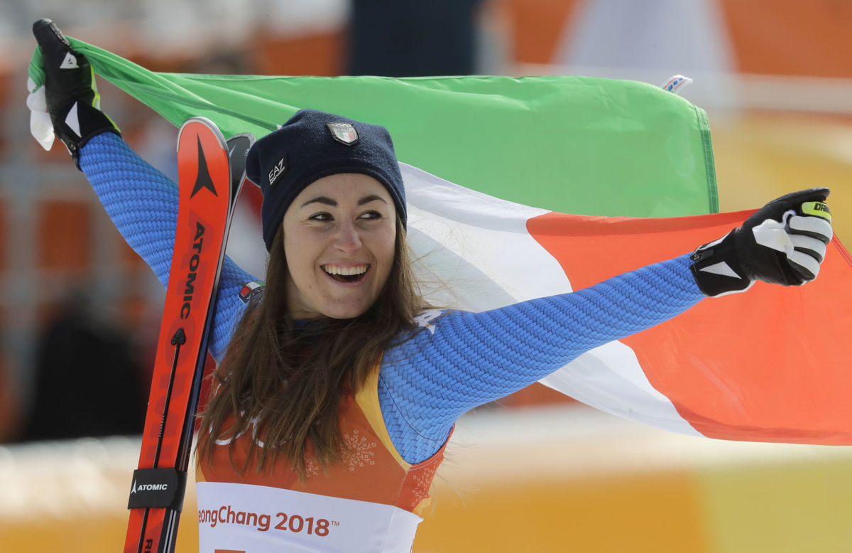 Goggia First Italian to Win Olympic Downhill as Vonn Finishes Third