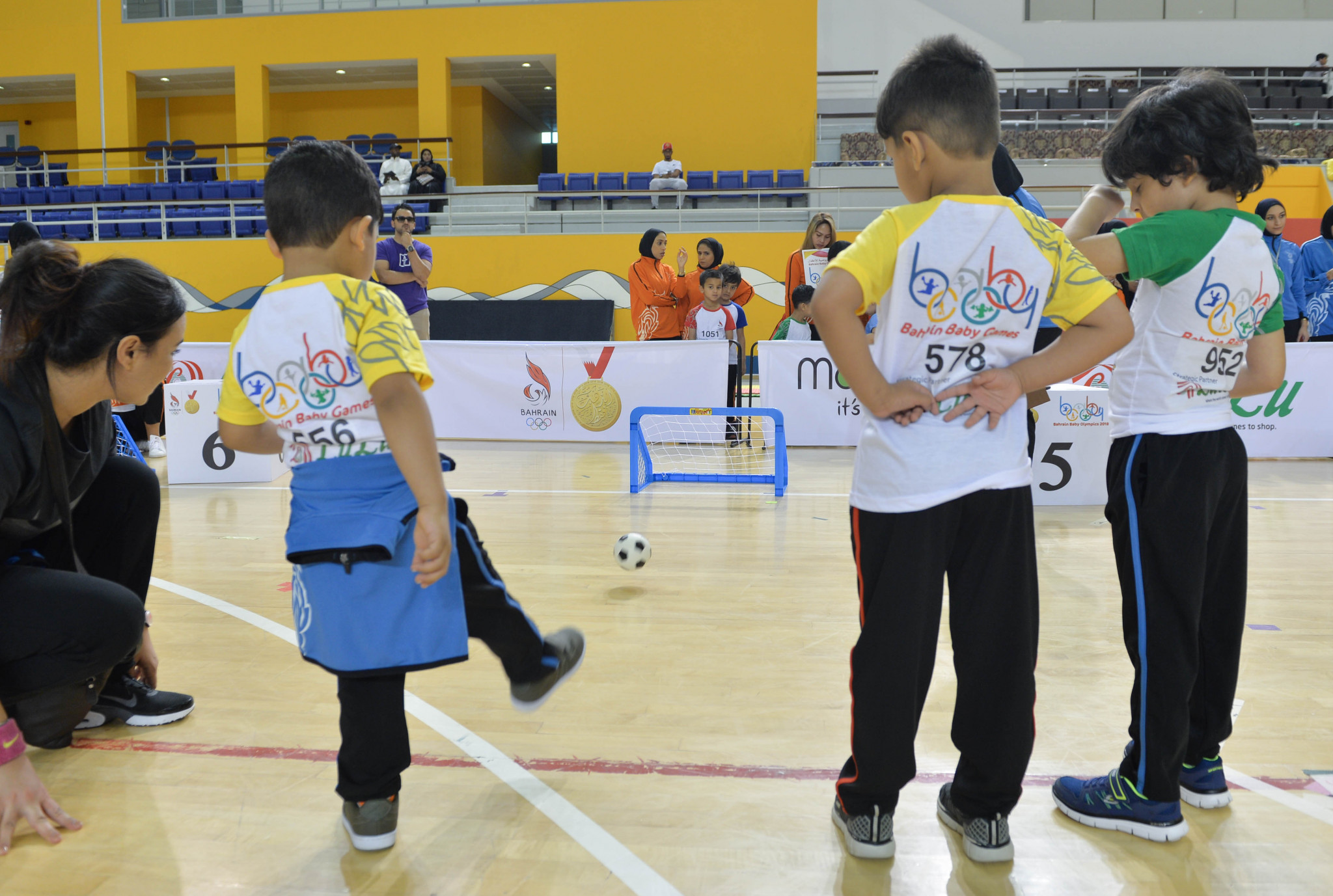 Toddlers Take Part in Soccer Competition as Part of Bahrain Baby Olympics