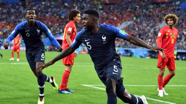 Umtiti Goal Sees FranceBeat Belgium to Reach FIFA World Cup Final