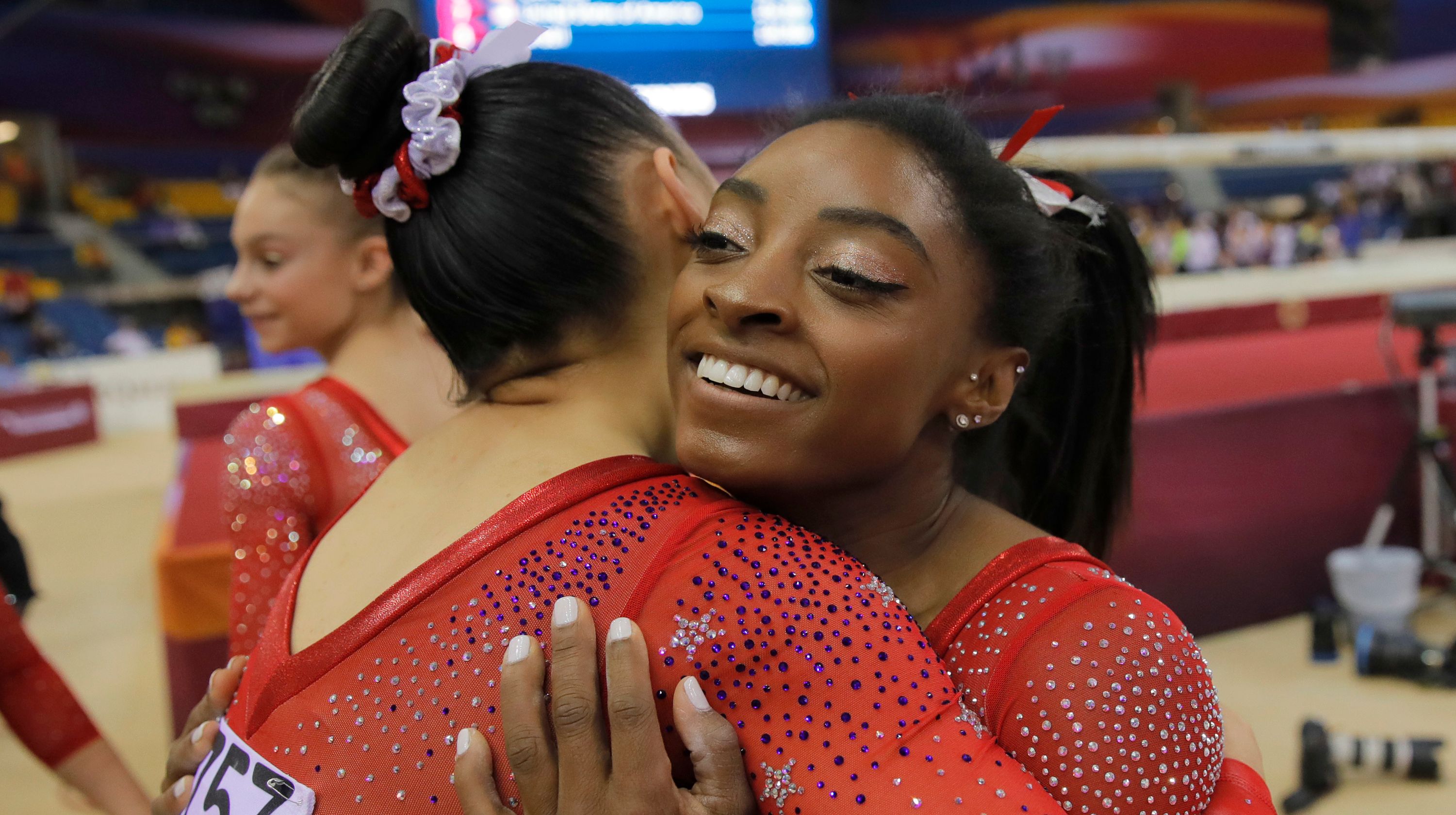 Biles Leads USA to Team Title at Artistic Gymnastics World Championships