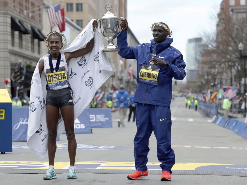 Cherono, Degefa Earn Boston Marathon Titles in Dramatically Different Fashion