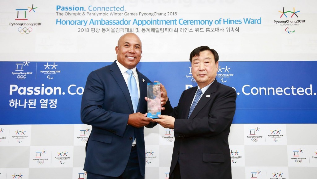 Super Bowl Winner Hines Ward Named Pyeongchang 2018 Ambassador