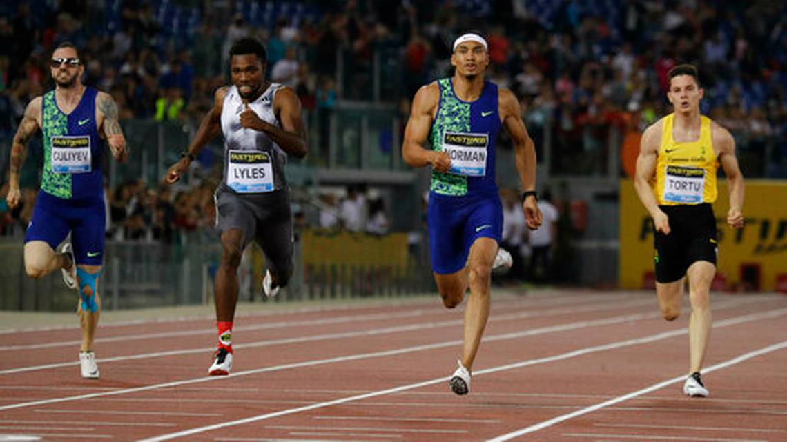 Norman Wins 200m Duel with Lyles at Rome Diamond League Meet