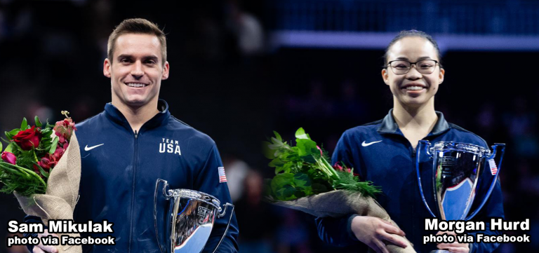 American Gymnasts Mikulak and Hurd Named Academy March Athletes of the Month